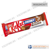 Вафельный батончик Kit Kat Chunky  Milk & Cocoa 40гр