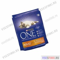 PURINA ONE корм для кошек (Курица-злаки) 800гр