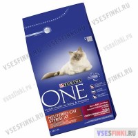 PURINA ONE cухой корм (много-говядины) 1,5кг.