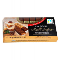 Шоколад Maitre Truffout молочный "Tiramisu" в мини-батончиках, 100г