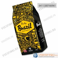 Кофе в зернах: Paulig Brazil Tumma Paahto 500гр
