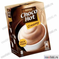 Растворимый кофе: Nestle Choco Hot Creamy 192гр