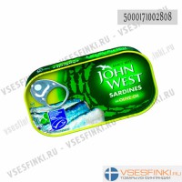 Сардины John West в оливковом масле 120гр