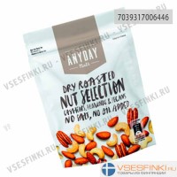 Смесь орехов Anyday кешью,миндаль,пекан 140 гр