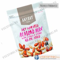 Миндаль сухой+жареный Anyday 140 гр