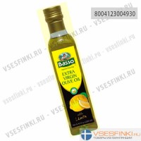 Оливковое масло Basso Extra Vergin Olive Oil с лимоном 250мл