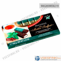 Шоколад Maitre Truffout темный с мятной начинкой 100гр