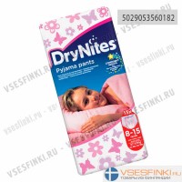 Подгузники-трусики DryNites для девочек 8-15 лет (27-57кг) 13шт