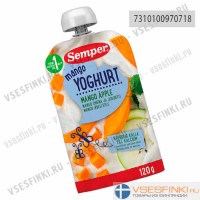 Semper (манго,яблоко,йогурт) с 12 мес 120гр