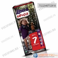 Подгузники-трусики Libero Up & Go №7 (16-26кг) 34шт