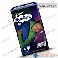 Подгузники-трусики Libero Touch для девочек №10 (35-60кг) 12шт