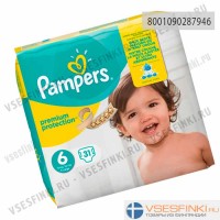 Подгузники Pampers Premium Protection №6 (15+кг) 31шт