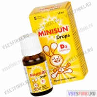 Витамины: Minisun Drops D3 (10мл)