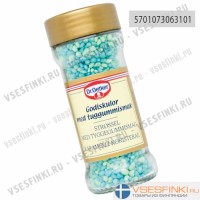 Кондитерская посыпка Dr.Oetker (разноцветная карамель голубая) 65гр